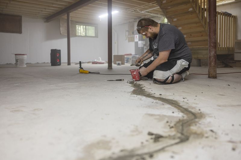 Cracked Basement Floor Repair in New Brunswick, NJ