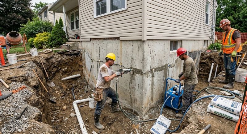 Cracked Foundation Repair in Plainfield, NJ