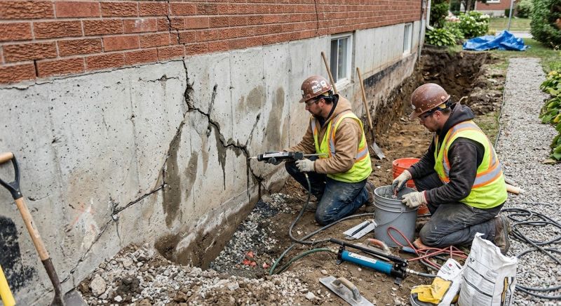 Cracked Foundation Repair in Westfield, NJ