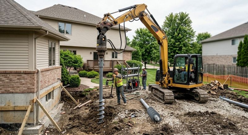 Helical Pile Installation in New Brunswick, NJ