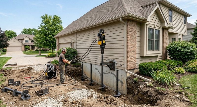 Helical Pile Installation in New Brunswick, NJ