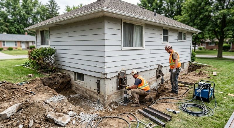 House Foundation Repair in Bedminster, NJ