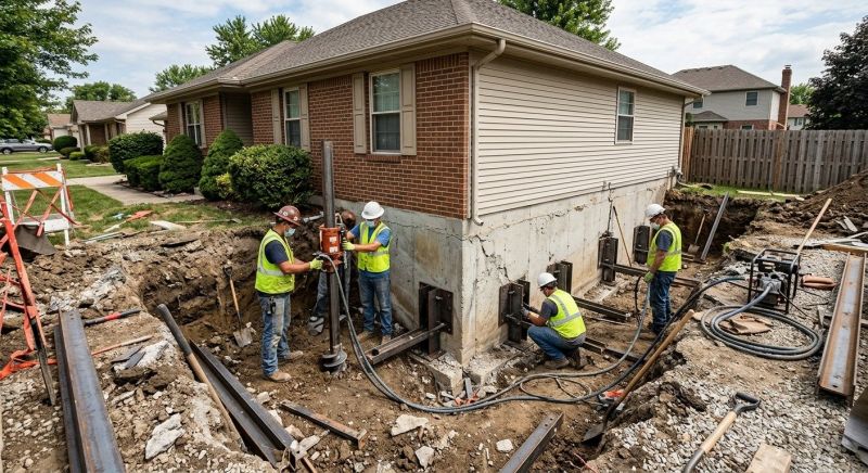 House Foundation Repair in Summit, NJ
