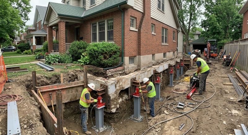 House Underpinning in New Brunswick, NJ