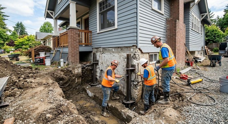Sinking Foundation Repair in Clark, NJ