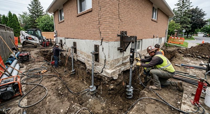 Sinking Foundation Repair in Middlesex County, NJ