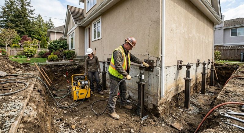 Sinking Foundation Repair in Ringoes, NJ
